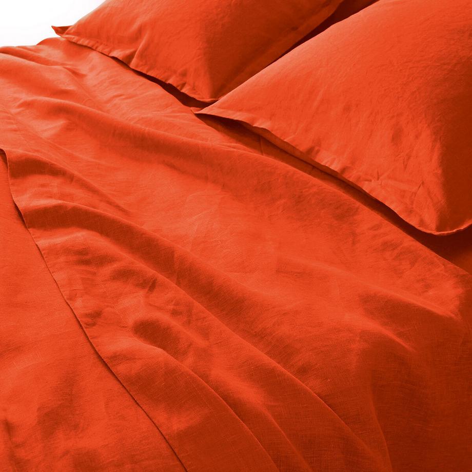 La Redoute Intérieurs Drap plat Linot en lin lavé  