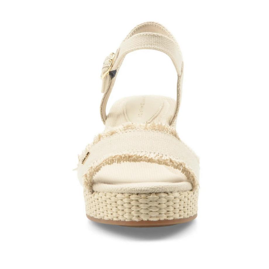 TOMMY HILFIGER Espadrille compensée tressée avec franges  