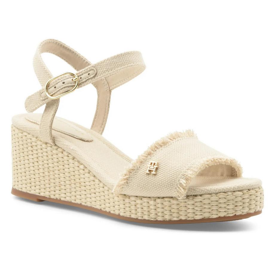 MID WOVEN WEDGE ESPAD FRINGE-40