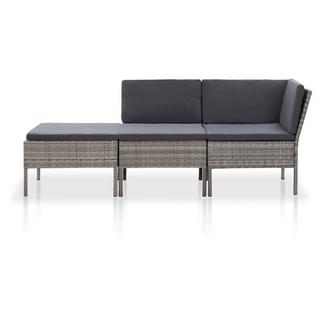 VidaXL Garten-lounge-set poly-rattan  