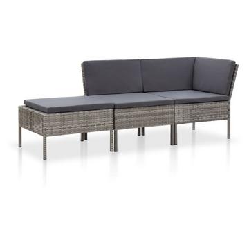 Garten-lounge-set poly-rattan