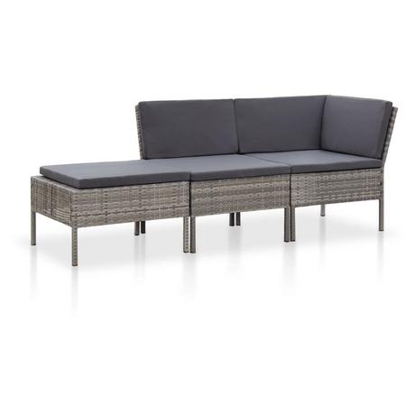 VidaXL Garten-lounge-set poly-rattan  