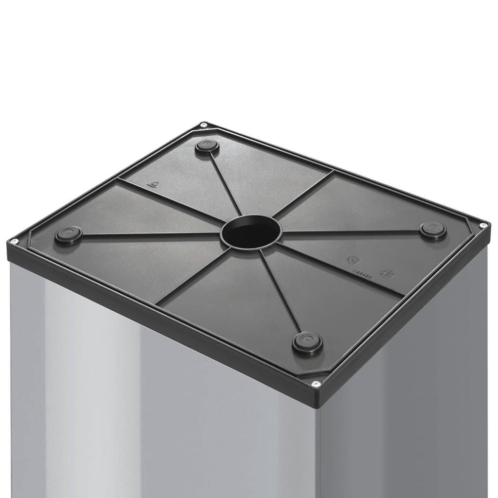 Hailo Boîte à déchets à couvercle basculant BIG-BOX SWING, capacité 35 l, collecteur argent.  