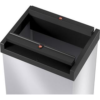 Hailo Schwingdeckel-Abfallbox BIG-BOX SWING, Volumen 35 l, Behälter silber.  