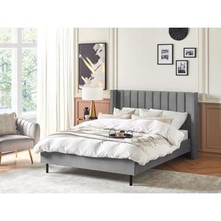 Beliani Bett mit Lattenrost aus Samtstoff Modern VILLETTE  