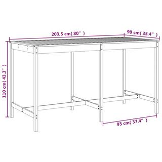 VidaXL Gartenbar set kiefernholz  