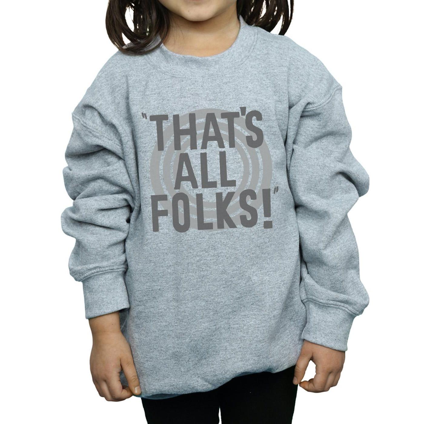 LOONEY TUNES  That´s All Folks Text Sweatshirt 