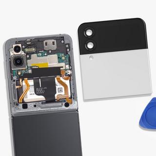 SAMSUNG  Vorderdeckel Samsung Z Flip4 White 