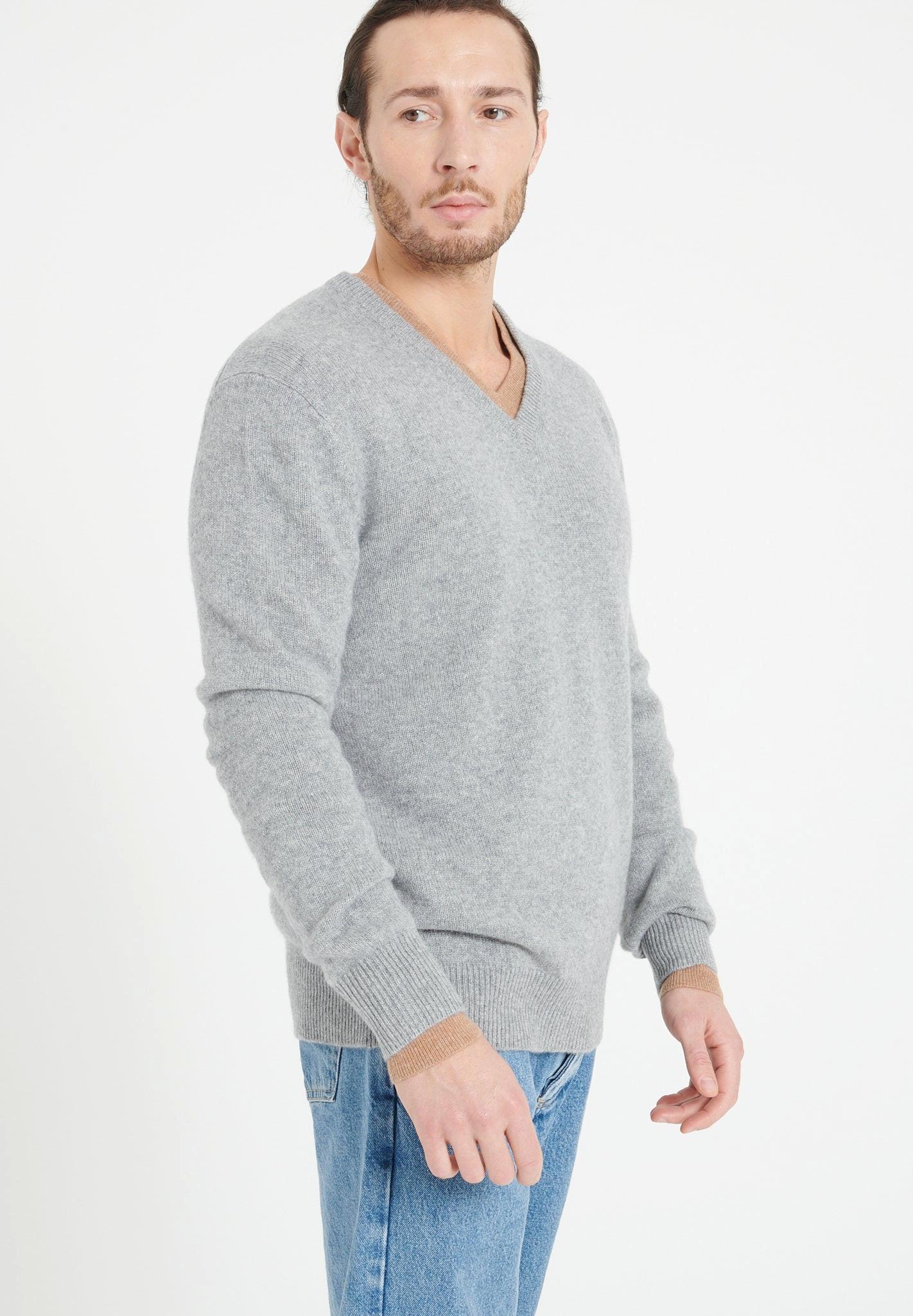 Studio Cashmere8  LUKE 13 Pullover mit V-Ausschnitt 4 Söhne - 100% Kaschmir 