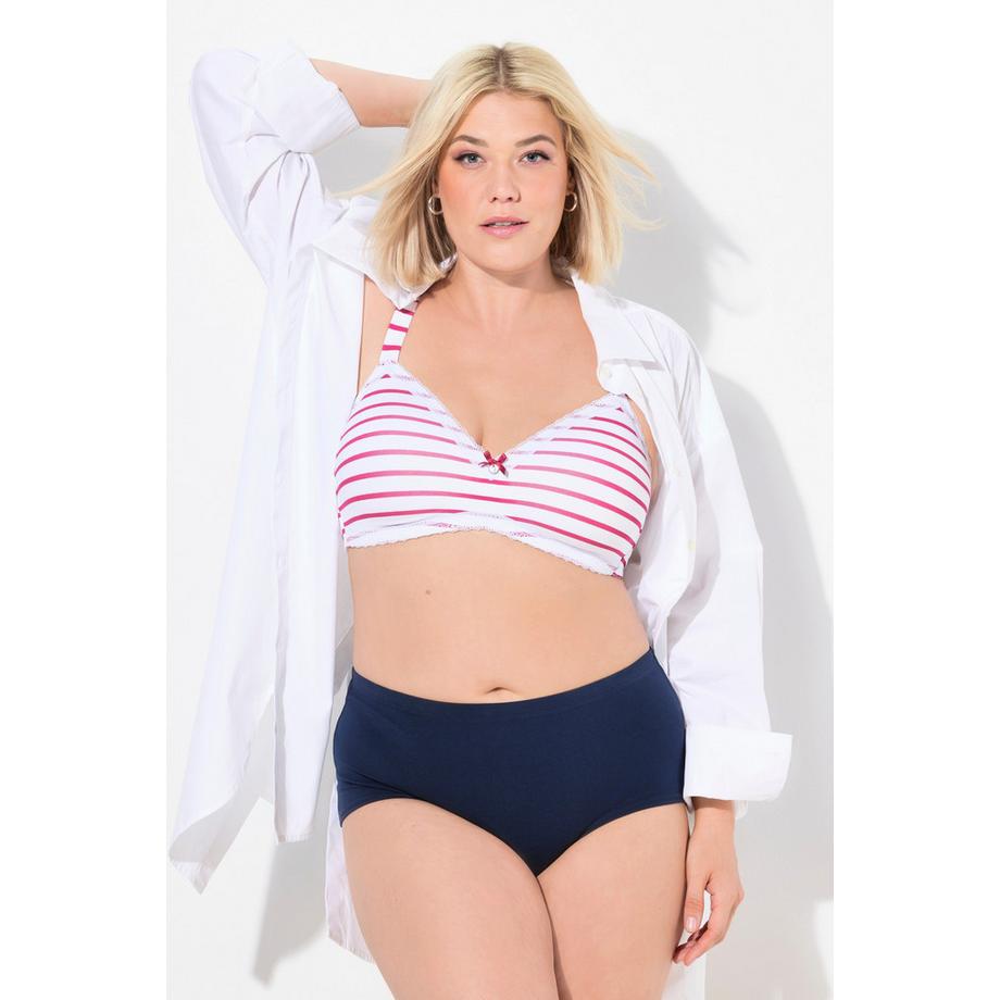 Ulla Popken Hipster 3er Pack Einfarbig  