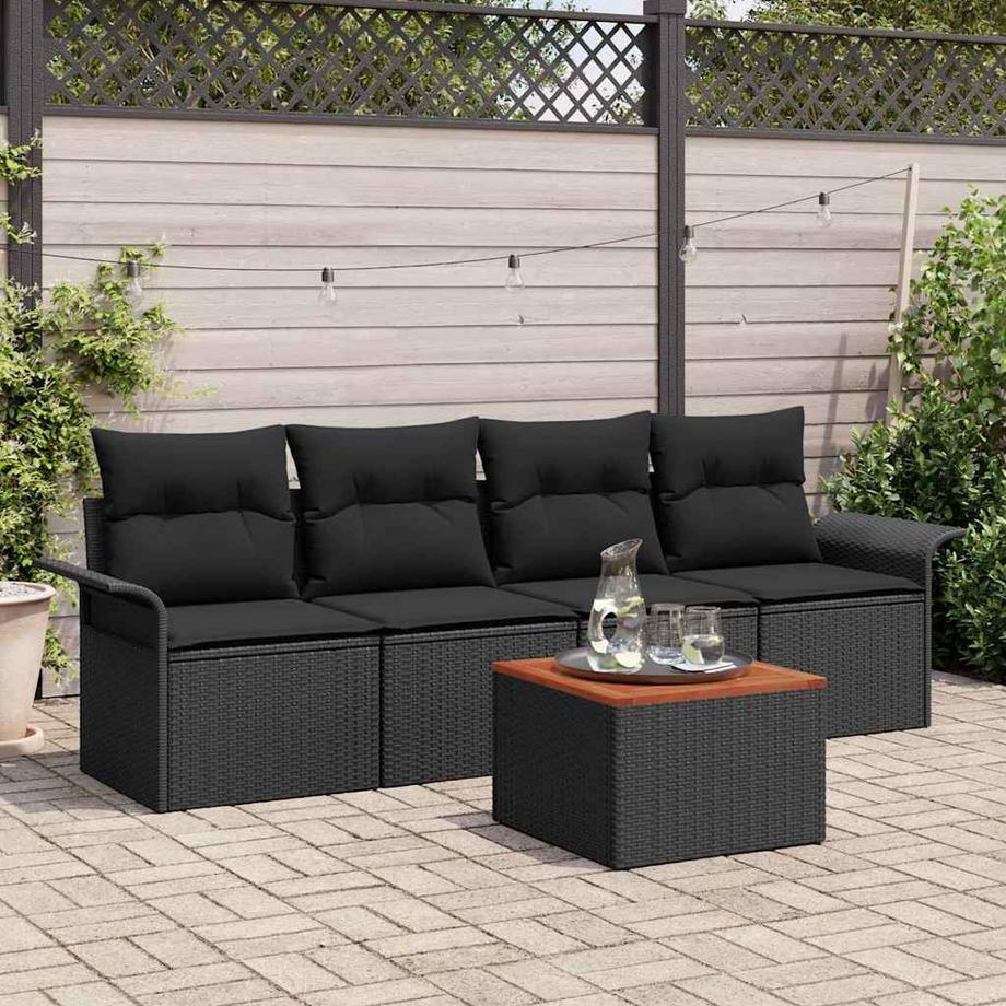 VidaXL Set Divano da Giardino Polyrattan  
