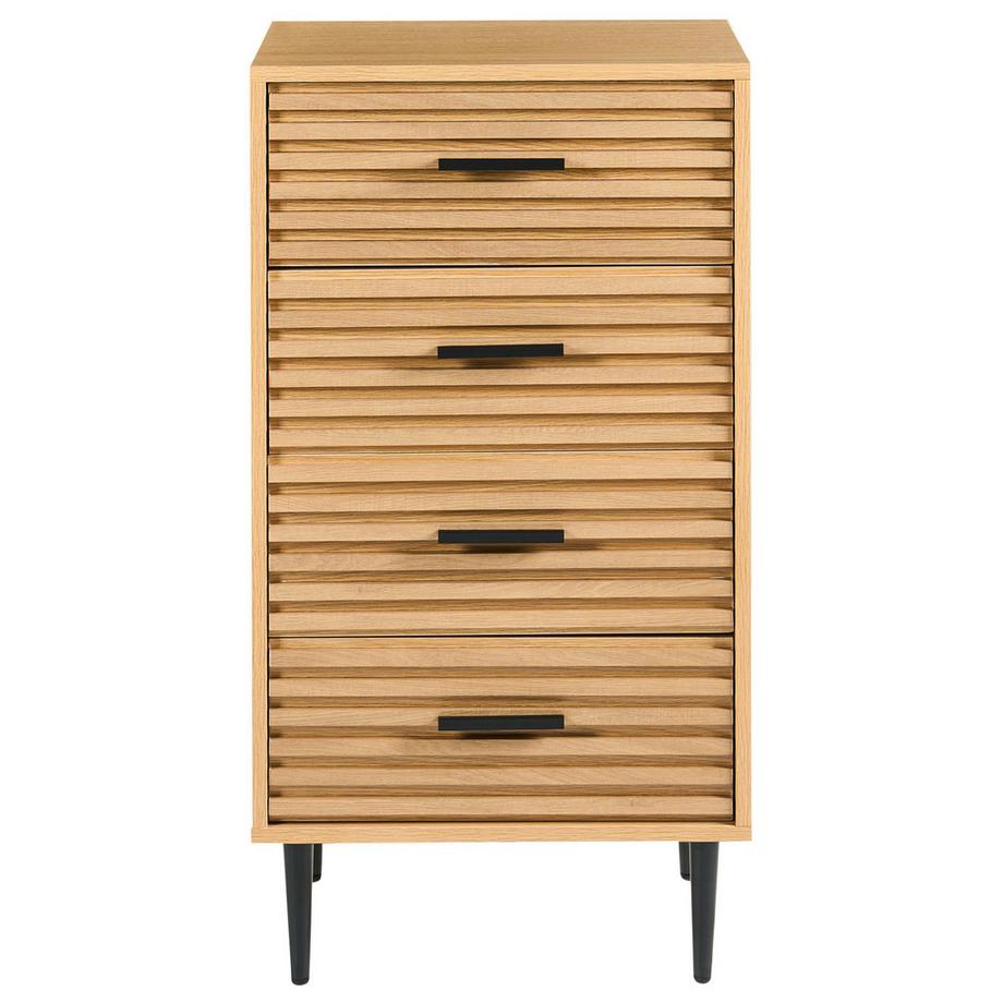 Beliani Kommode mit 4 Schubladen aus MDF-Platte Modern KEITH  