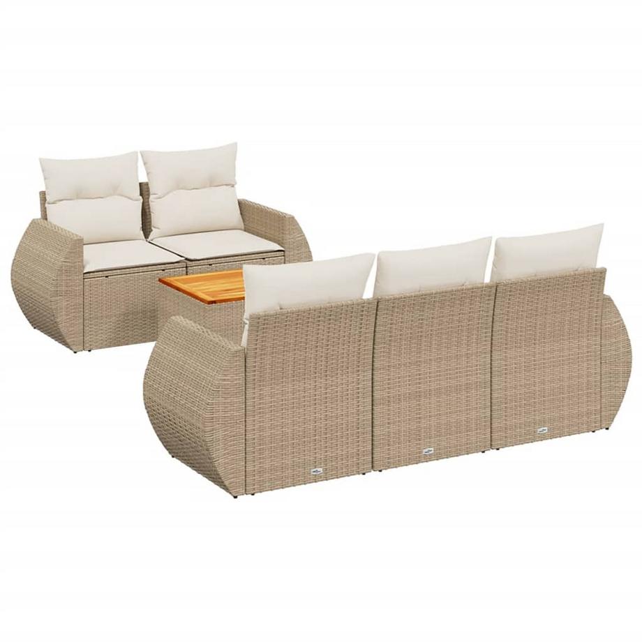 set divano da giardino Polirattan