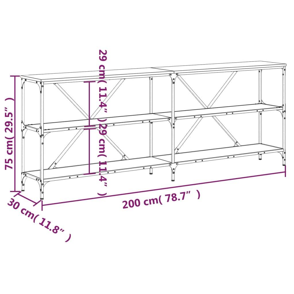 VidaXL Table console bois d'ingénierie  