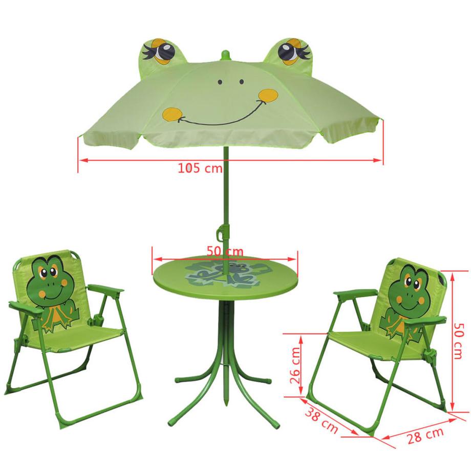 VidaXL tavolo da giardino Tessuto  