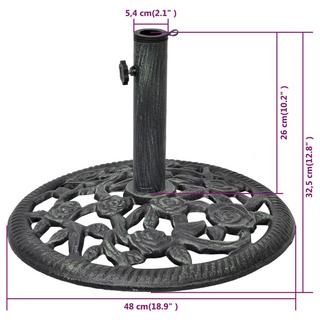 VidaXL porta ombrelli Ferro  