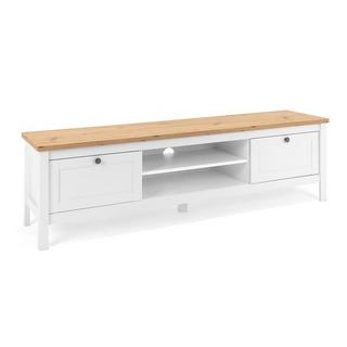 Calicosy Mobile TV 2 cassetti L160 cm - Decorazione bianco e legno  
