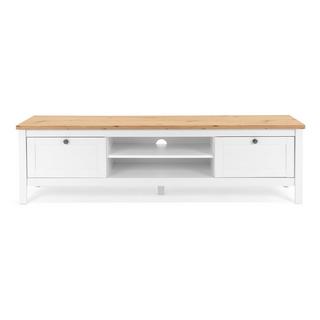 Calicosy Mobile TV 2 cassetti L160 cm - Decorazione bianco e legno  