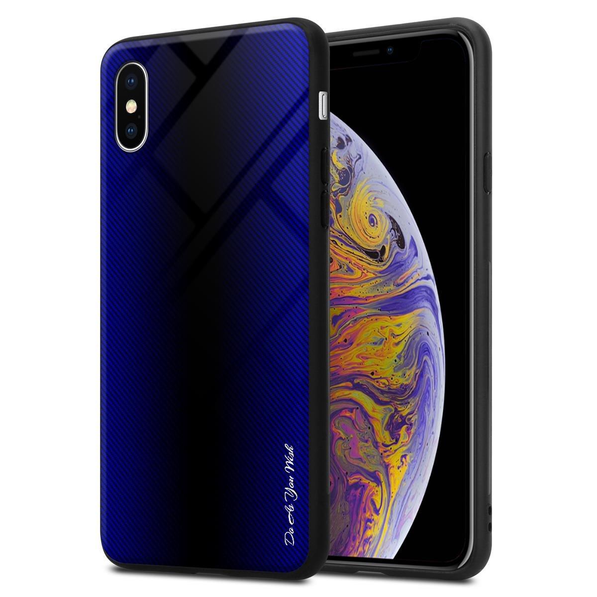 Cadorabo  Hülle für Apple iPhone XS MAX Streifen Optik 