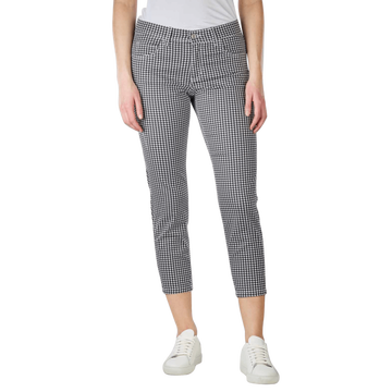 Ornella 5-Pocket Pants Slim Fit Pepita Print