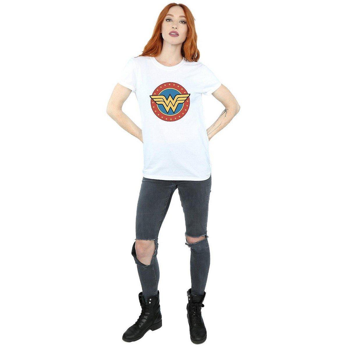 Wonder Woman Wonder Woman Logo Boyfriend T-Shirt  