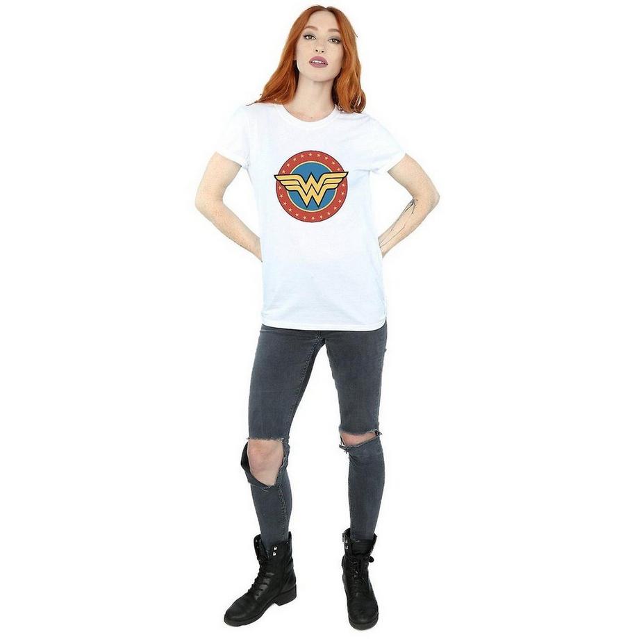 Wonder Woman Wonder Woman Logo Boyfriend T-Shirt  