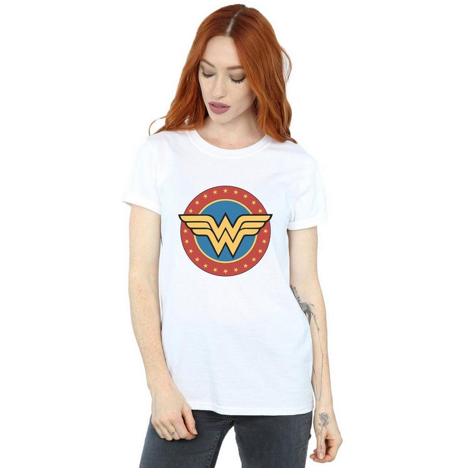 Wonder Woman Wonder Woman Logo Boyfriend T-Shirt  