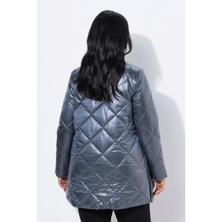 Ulla Popken Giacca trapuntata effetto intrecciato collo alto trapuntatura TwoTone  