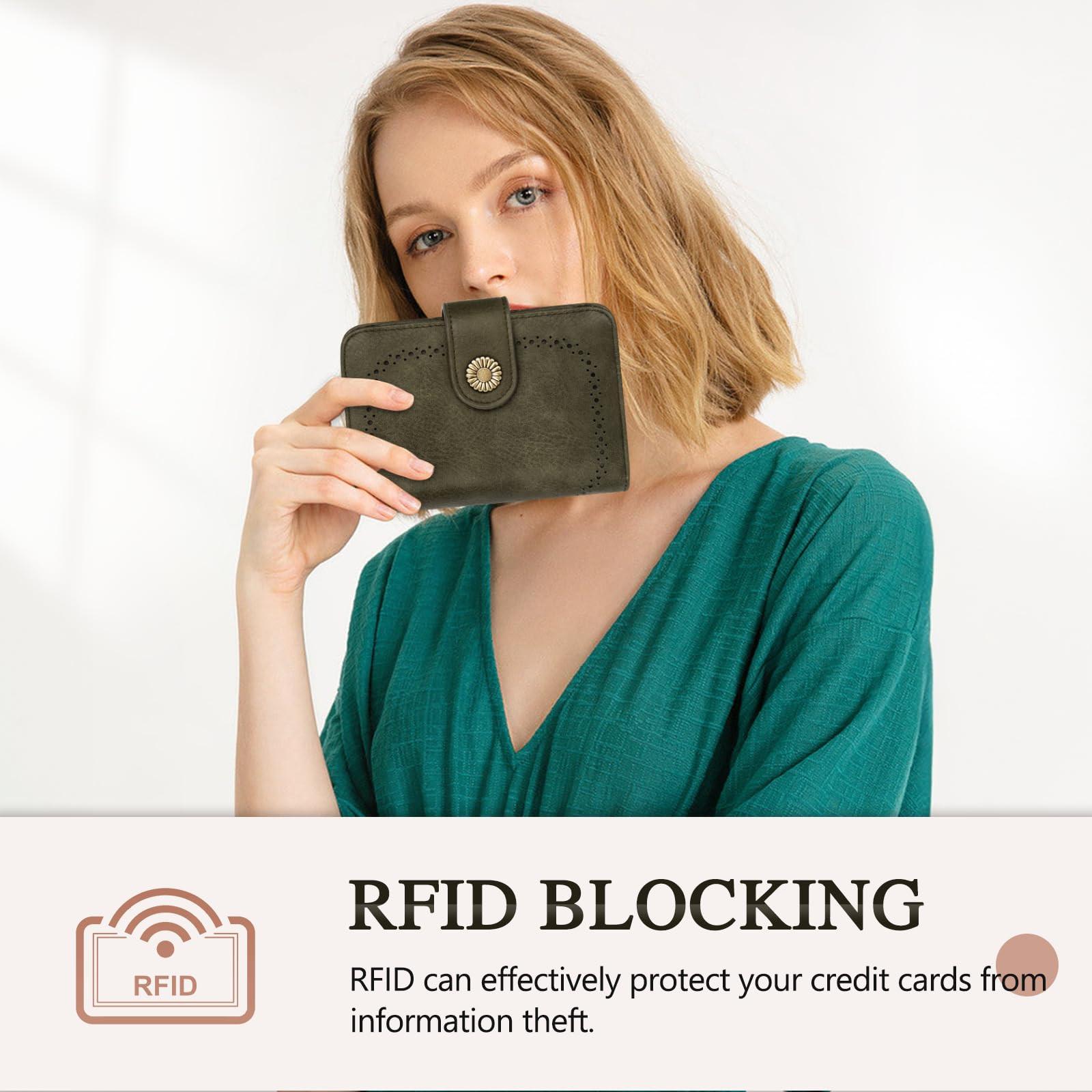 Only-bags.store Portafoglio Vintage Grande Capacità in Pelle PU  