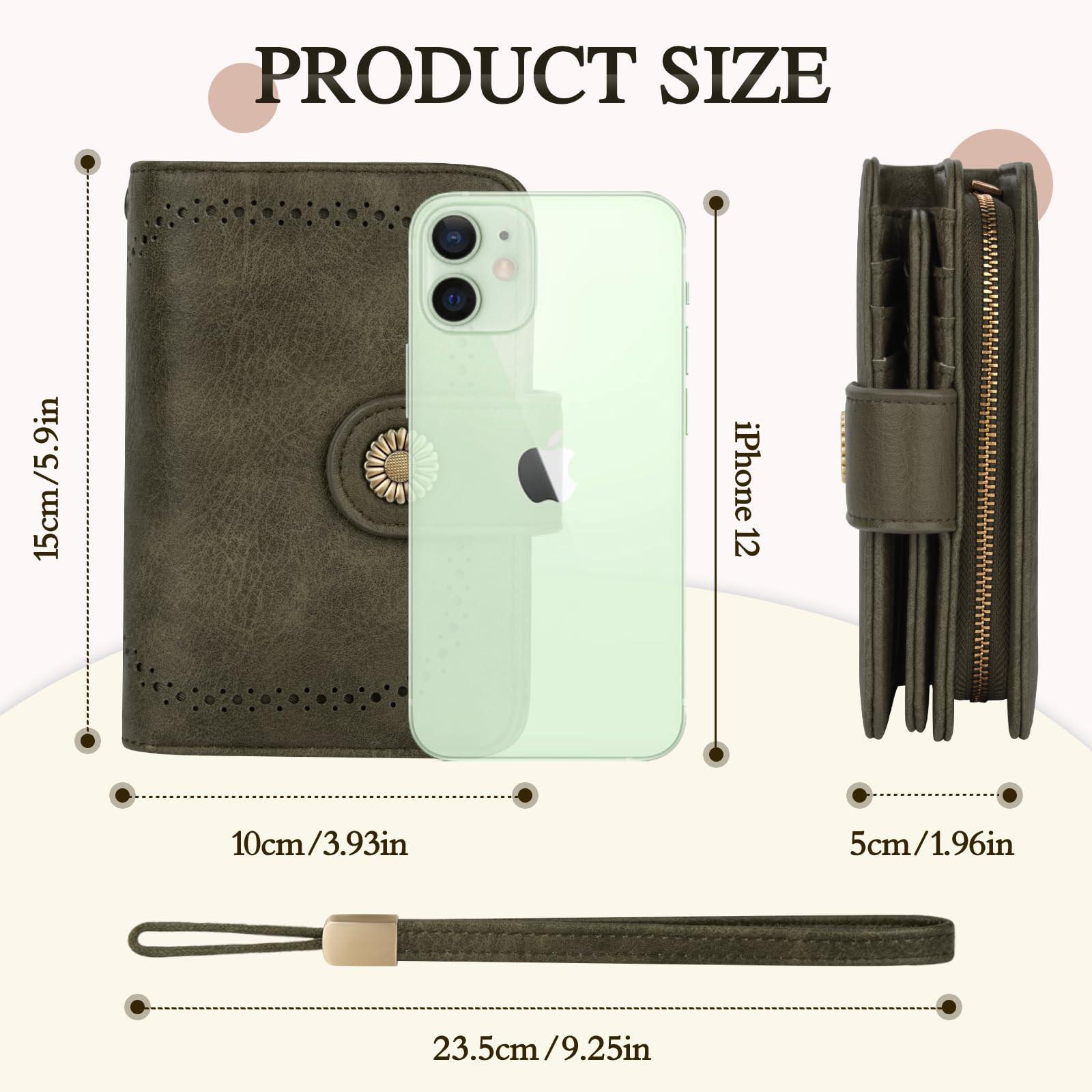 Only-bags.store Portafoglio Vintage Grande Capacità in Pelle PU  