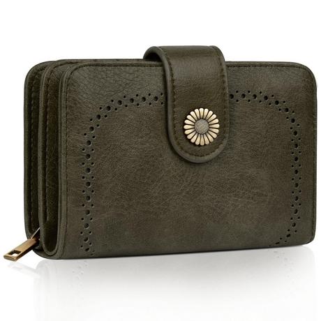 Only-bags.store Portafoglio Vintage Grande Capacità in Pelle PU  