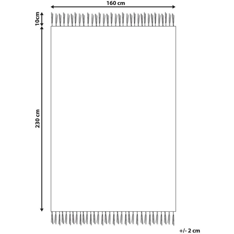 Beliani Tapis en Jute Rétro KALFA  