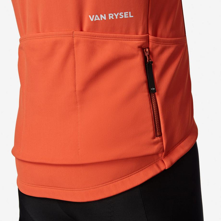 VAN RYSEL  Langarm-Rennvelotrikot für die Übergangszeit , EDR Discover orange 