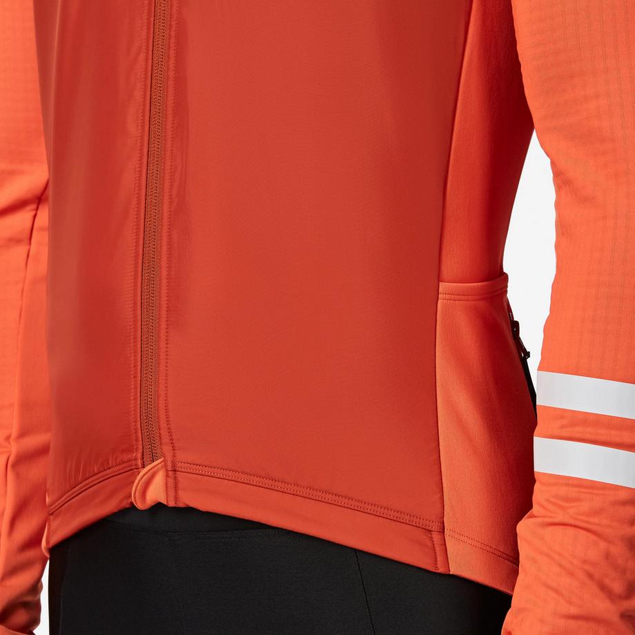 VAN RYSEL  Langarm-Rennvelotrikot für die Übergangszeit , EDR Discover orange 