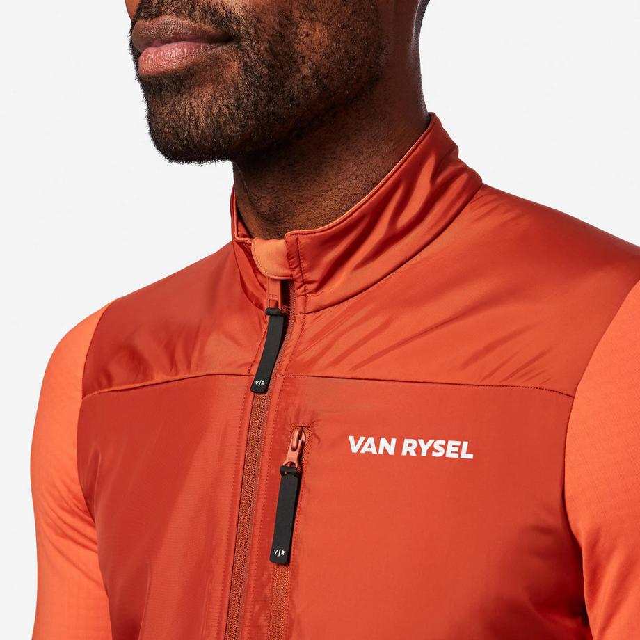 VAN RYSEL  Langarm-Rennvelotrikot für die Übergangszeit , EDR Discover orange 