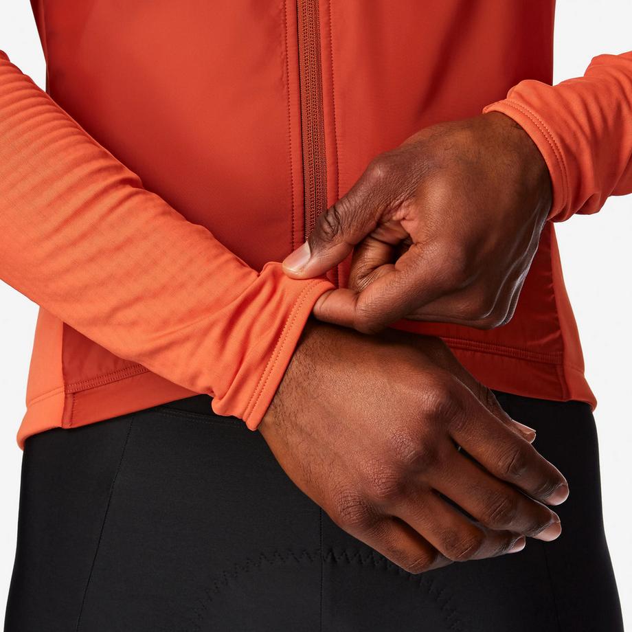 VAN RYSEL  Langarm-Rennvelotrikot für die Übergangszeit , EDR Discover orange 