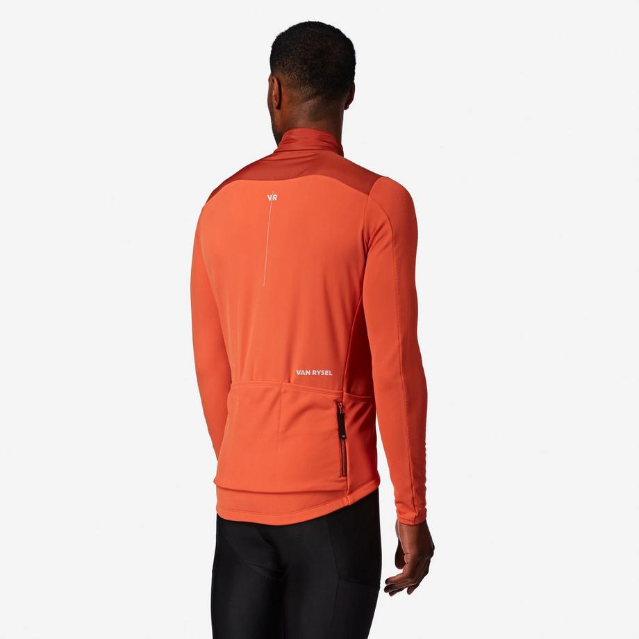 VAN RYSEL  Langarm-Rennvelotrikot für die Übergangszeit , EDR Discover orange 