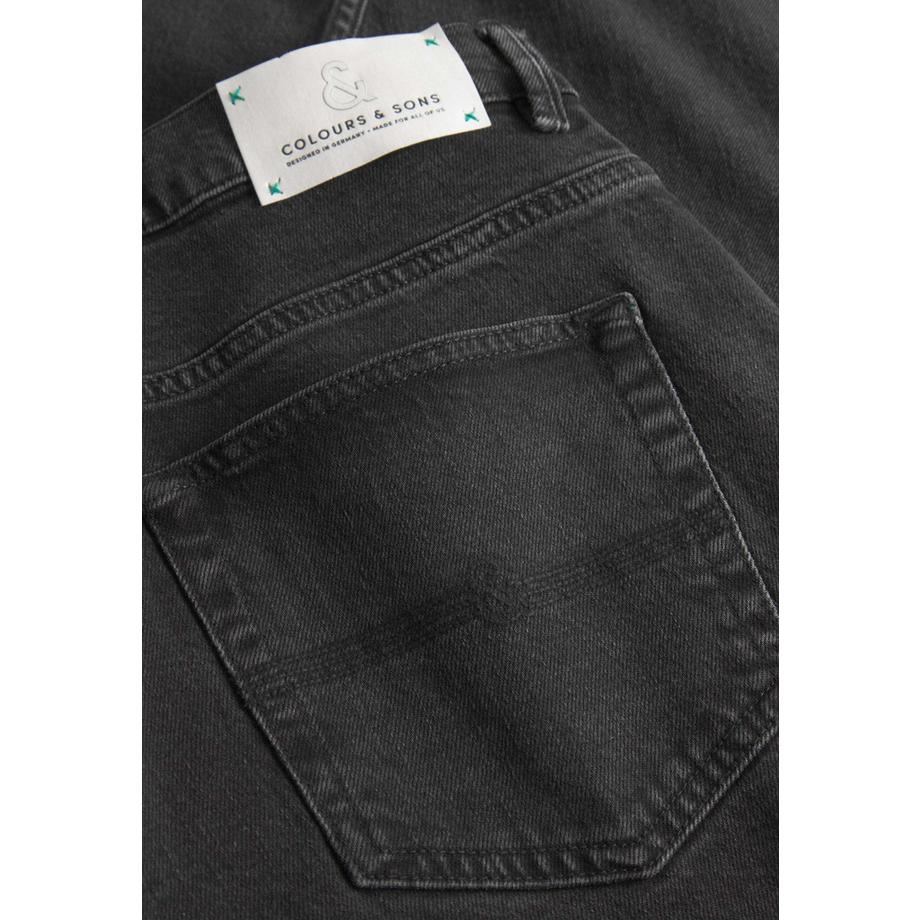 Colours & Sons Denim Cropped Tapered Fit Jeans  