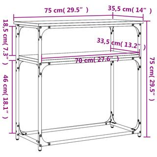 VidaXL Table console bois d'ingénierie  