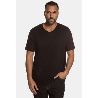 JP1880  T-shirt basic con scollo a V e mezze maniche in confezione doppia, disponibili fino alla tg. 8XL 