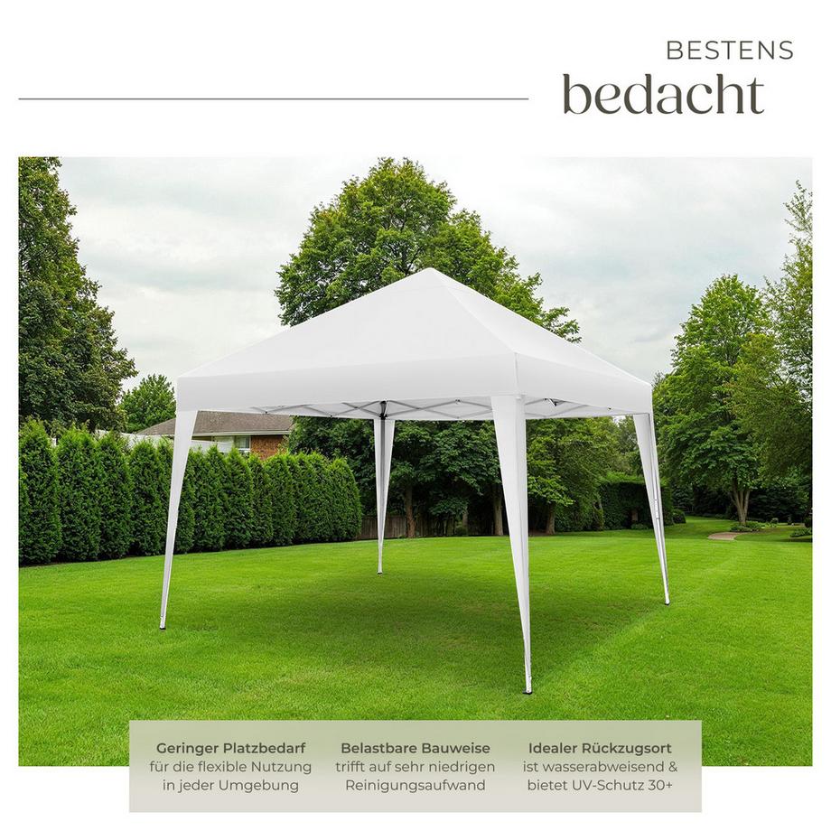 Tectake Pavillon Linosa 3 x 3 m faltbar und wasserabweisend  