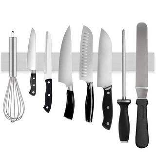 eStore Bande magnétique pour couteaux de cuisine - Inox  