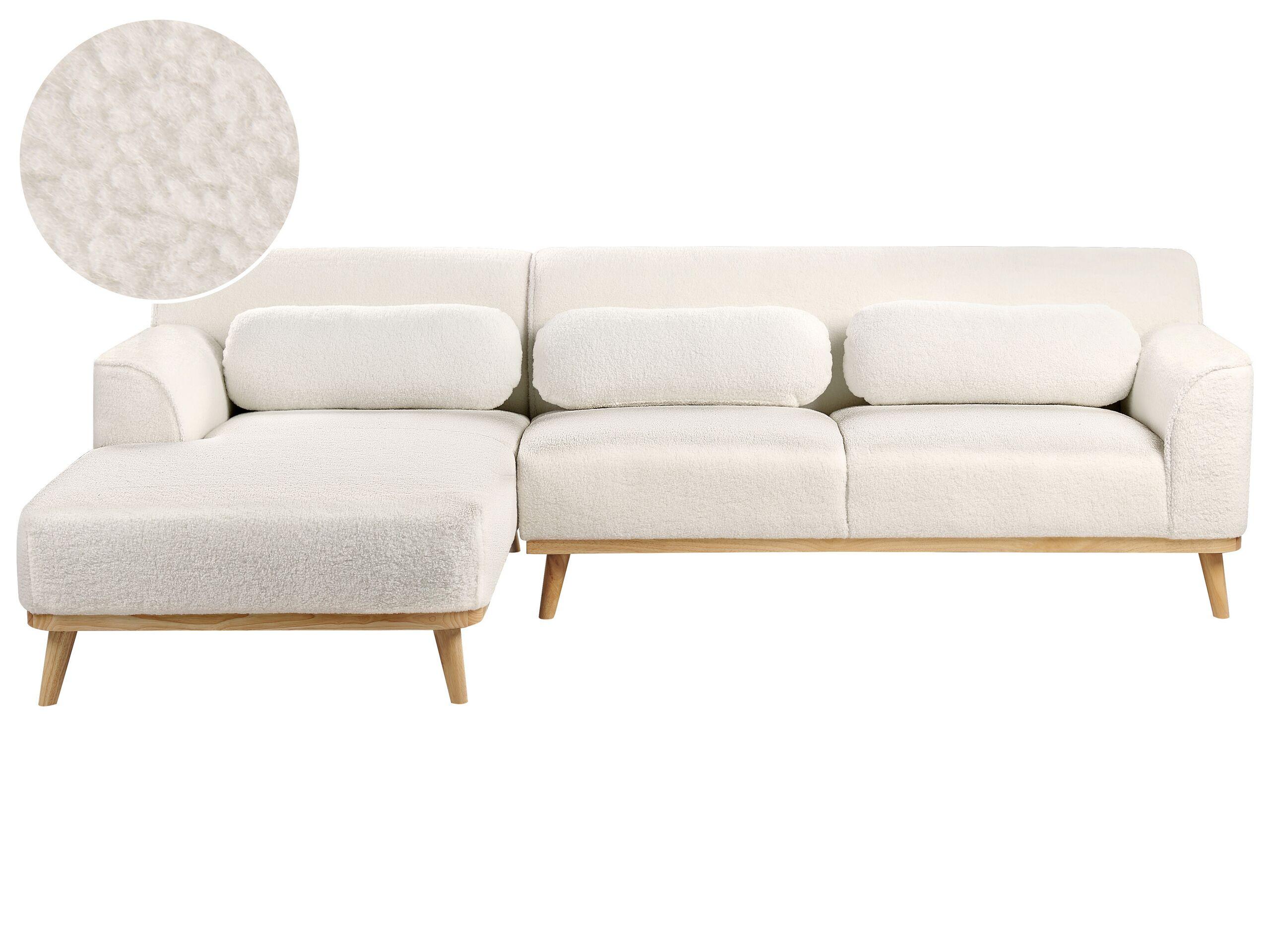 Beliani Ecksofa aus Bouclé Modern SIMOS  