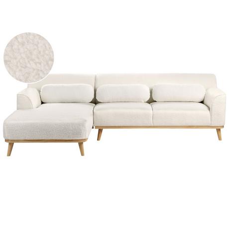 Beliani Ecksofa aus Bouclé Modern SIMOS  