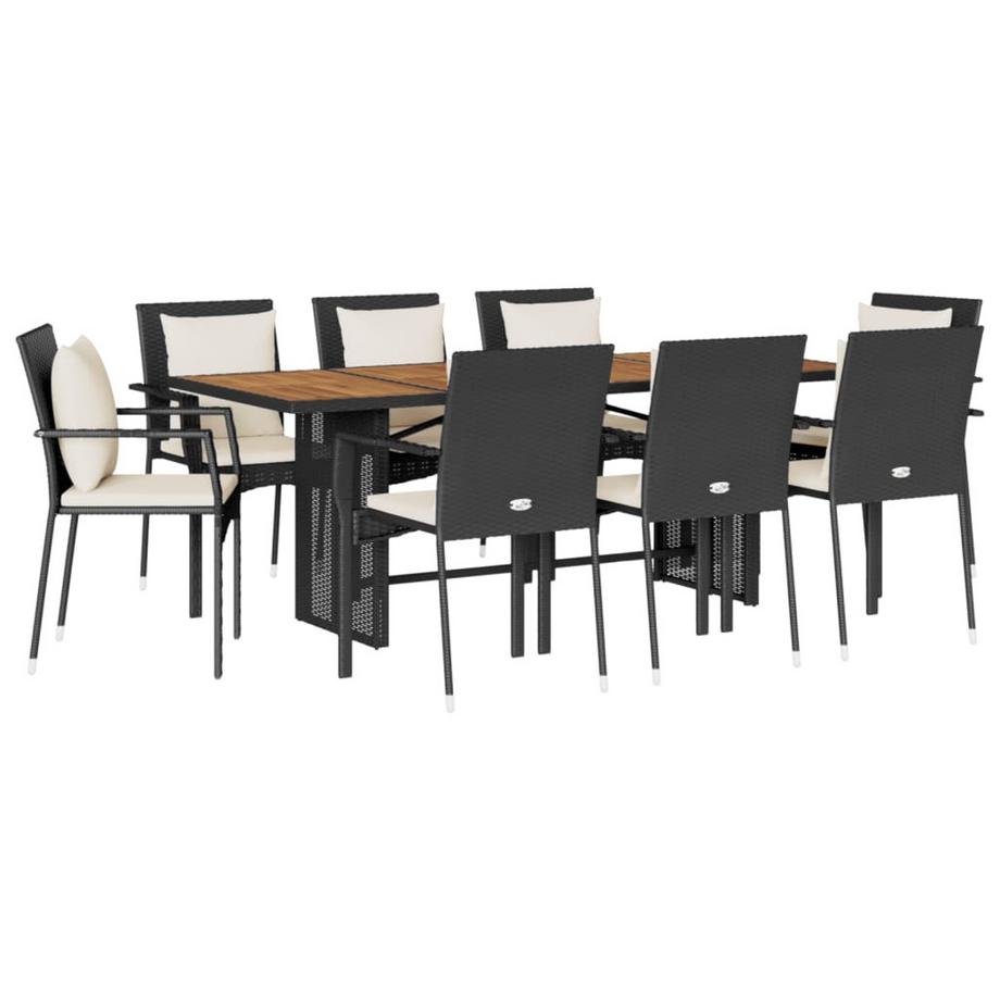 set da pranzo da giardino Polirattan