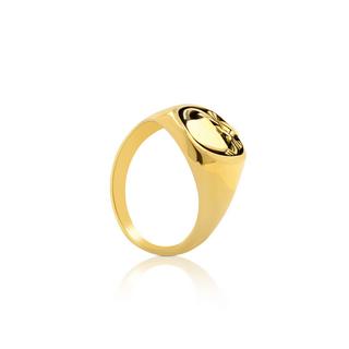 MUAU Schmuck  Bague héraldique en or jaune 750 