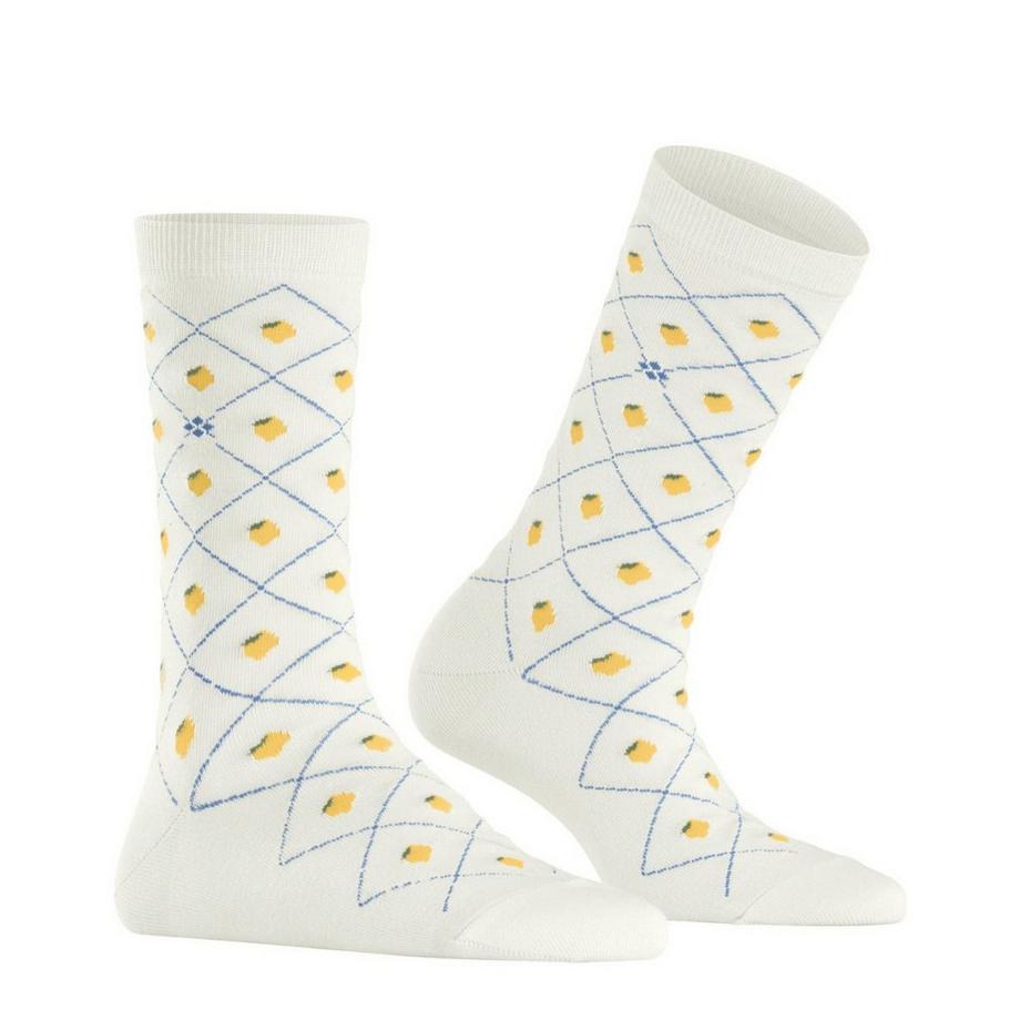 Burlington Lemon Argyle Socken  