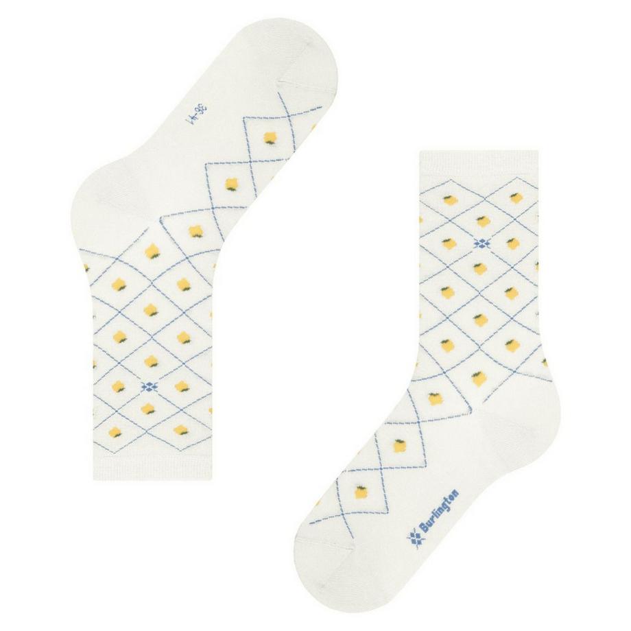 Burlington Lemon Argyle Socken  