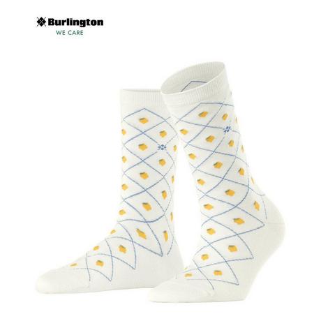Burlington Lemon Argyle Socken  