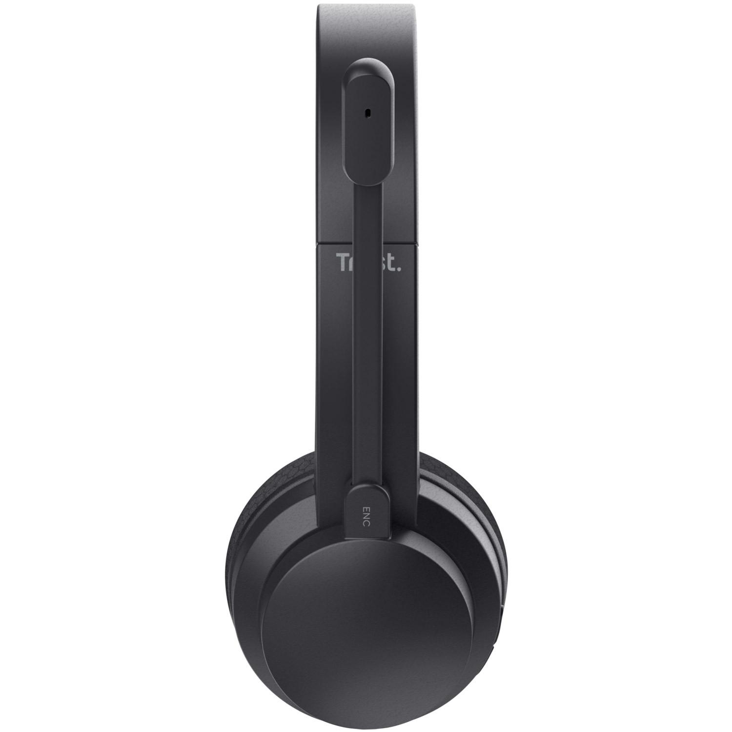Trust  Ayda Kabelloses PC-Headset Bluetooth ENC 